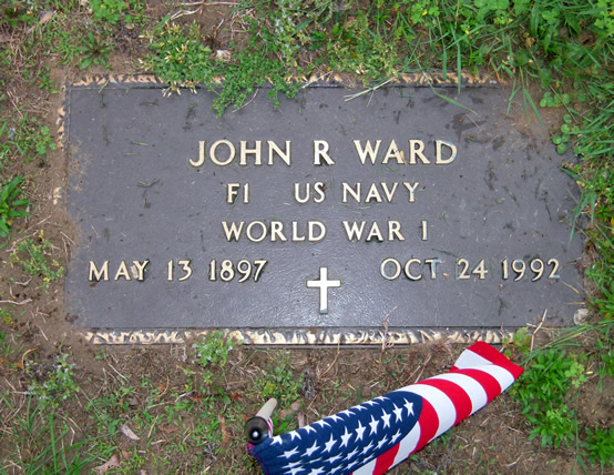 John R. Ward Grave Marker